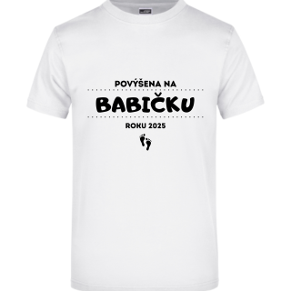 Tričko Povýšena na babičku